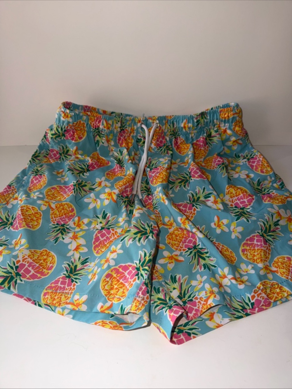SSCO Swim Shorts Mens Size L Hawaiian Print 6" Inseam Quick Dry Trunks